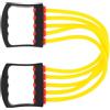 Cabilock Espansore Toracico Fitness Strap, Banda Elastica Tpe Gialla, Manico Ergonomico, per Allenamento Petto e Braccia in Palestra, Uomo