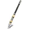 LatoYard Canna da pesca telescopica in fibra di carbonio 1.8m-3.0m Breve | Canna da pesca telescopica corta in fibra di carbonio 1.8m-3.0m viaggio mare