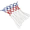 Aoresac Rete da basket resistente anti frusta per tutte le condizioni | Maglia in poliestere ispessita, cerchi standard, parchi, scuole, corti, colori rosso bianco blu