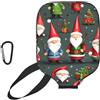 YQxwJL Divertente copertura per pagaia in neoprene con stampa di gnomi natalizi, custodia protettiva con cerniera e tasca in rete e moschettone