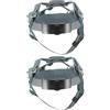 DIYEAH 2 Pezzi Fodera per Casco Protettivo Regolabile ABS Nylon Spugna | Ricambio Interno Rotella, Traspirante e Confortevole, per Cantiere e Sport All'aperto, Protezione Urti