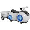 JUSKAQZYI Auto Wiggle for ragazzi e ragazze che viaggia su auto a spinta | Con piccolo rimorchio con musica leggera antiribaltamento bicicletta
