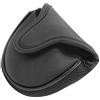 Aoresac Copritesta per putter da golf in pelle PU con chiusura in , lato in rete traspirante (nero)