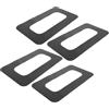 BESTOYARD 4 Pezzi Adattatore Base Pinna 9 Pollici per SUP, Toppa PVC Nera | Connessione per Tavola da Paddle, Uso su Fiumi e Laghi, Montaggio Semplice, Stabilità Migliorata