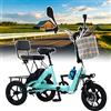 Generic Triciclo elettrico adulti, pieghevole, resistente, per pendolari e per lo shopping
