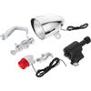 Abaodam Kit Luci Bicicletta a Dinamo 6v 3w in Plastica Accessori | Luci Anteriori e Posteriori, Alimentazione a Dinamo senza Batterie, Include Morsetto, Cavi e Accessori