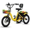 Generic Triciclo elettrico pieghevole a 3 ruote per adulti, ideale per gli spostamenti quotidiani e le commissioni.