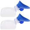 TOYANDONA 2 Set Orinatoio Portatile da Viaggio 1000ml in Plastica | Lunghi Viaggi e Campeggio, Facile da Svuotare e Pulire, Colore Blu, per Adulti e Anziani