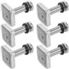 GALPADA 6 Pezzi Vite per Pinna Tavola Surf M5 in Acciaio Inox Testa Croce | Design a Croce, Fissaggio Stabile e Resistente All'usura, Finitura Argento per Accessori e Ricambi Nautici