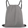 Morbuy Tinta Unita Sacca Sportiva Zaino a Sacco 35x42cm (Grigio) | Stampa Zaino Traspirante con Coulisse Sportivo Leggero Traspirante per Palestra, Scuola, Viaggi, Uomo Donna Unisex