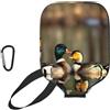 YQxwJL Mallard Ducks - Custodia protettiva in neoprene con cerniera e tasca in rete e moschettone