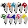 Generic 10 Pezzi Copri Testa da Golf Copri Coperture Numerate Fodere Protettive in Neoprene con Bordo Cucito E Ammortizzazione per Custodia Sicura Adatto per, Style to 4