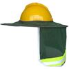 NEXAVKPR Parasole riflettente per cappelli rigidi, alta | Striscia riflettente per caschi da costruzione, protezione del collo a tesa larga, rete ad alta visibilità, traspirante,