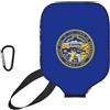 YQxwJL Copertura per pagaia in neoprene con stampa bandiera del Nebraska, custodia protettiva con cerniera con tasca in rete e moschettone