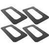 TOYANDONA 4 Pezzi Replacement Fin Slot for SUP 9 Pollici in PVC Nero, Fin Box Patch per Surfboard, Accessorio per Tavole SUP e Surfboard per Laghi e Avventure sul Fiume