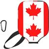 YQxwJL Copertura per pagaia da pickleball in neoprene con stampa bandiera canadese, custodia protettiva con cerniera con tasca in rete e moschettone