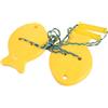 AKOOSY 2 Pezzi Trampoli, Gioco Sensoriale Giallo a Pesce | Plastica Base Antiscivolo, per Asilo e Gite, Allenamento Integrazione Sensoriale e Gioco Condiviso
