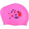 Hemobllo Cuffia da Nuoto Cuffia Piscina in Silicone Rosa, Elastica, Leggera, per Donne, per Chioma Lunghi, Facile da Indossare e Togliere