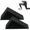 Generic Squat Wedge 2 Pezzi EVA Foam 20 Gradi Inclinazione Fitness Attrezzatura | Zeppa per stretching polpaccio per gambe piedi caviglia pilates danza equilibrio allenamento sollevamento pesi