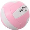 NUOBESTY Pallavolo da Spiaggia Rosa Misura 5 in PVC Antiscivolo per Allenamento | Superficie Testurizzata, Tocco Morbido, Uso Interno ed Esterno, con Pompa Inclusa per Scuola e Squadre