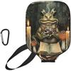 Generic pickleball Covers Frog Tea Time pickleball Paddle Cover | Universale antigraffio Neoprene Paddle Case Per L'uso Esterno uomini e donne sport