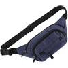 COLLBATH Marsupio da Uomo Multifunzione Grande Capienza in Nylon Poliestere | Tasche Multiple, Cintura Comoda e Leggera, Stile Moderno, per Corsa e Viaggio, Colore Blu Navy