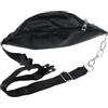 VALICLUD Marsupio in Pelle Pu Nero, Borsa Vita Sportiva per Viaggio | Resistente All'usura, Ampia Capacità, Foro per Auricolari, per Bici e Spostamenti