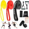 PUWOWYE Elastici Fitness, Elastico Fitness con Ancoraggio Porta, Maniglia e Copertura Protettiva, Elastici Palestra Bande Elastiche Fitness per Yoga/Potenziamento Muscolare/Allenamento Della Forza