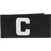 Veemoon Fascia da Capitano Calcio Regolabile in Nylon Nero per Adulti