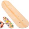 Gadpiparty Tavola da skateboard, 16 pollici | Pittura fai da te in legno con graffiti e skateboard con fori preforati