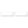 Vimar Placca 7 m, Bianco (Confezione da 2)