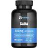 HyBlue GABA Integratore Stanchezza Fisica Mentale 180 Cps, 500mg | Integratore Ansia e Stress Forte, Acido Gamma Amminobutirrico Calma Mentale, No Glutine Ne Lattosio, 100% Vegano, 6 Mesi