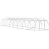 vidaXL Pollaio Argento 800 x 150 x 100 cm Acciaio zincato