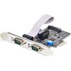Startech.com Scheda seriale Startech Scheda Seriale PCI Express 2porte Compatibile TAA PCI Express x1 Nero [2S232422485-PC-CARD]