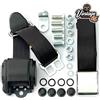 Sedile Anteriore Cintura Kit Nero Completamente Automatico Cromo Fibbia Per Ford