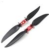 SPARKHOBBY Set di 2 eliche pieghevoli e clip per pagaia rossa, morsetto adattatore 5 mm 6 mm apertura 1060 1160 RC aereo ad ala fissa fai da te (13 x 6,5 e clip rossa)