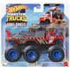 Hot Wheels Monster Trucks Big Rigs, camion rimorchio scala 1:64 con 6 ruote (The 909)