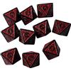 Luwecf 10 Dadi a 8 Facce, Dadi da 15 Mm, Articoli per Feste, Sussidi Didattici per Il Conteggio della Matematica, Dadi da Gioco a 8 Facce, Dadi D8 per Feste, Rosso