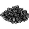 QUARKZMAN 50Pcs Dadi Mini 5mm/0.2 Dadi Piccoli In Acrilico Bianco/Nero | A Sei Facce, Con Punti, Per Giochi Da Tavolo Feste E Attività