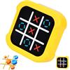 Bukbas Gioco Tic Tac Toe, Console Portatile per Puzzle 5 In 1, Tris Elettronico Tic Tac Toe Smart Games, Giochi da Viaggio Portat-ili Regalo per Bambini e Adulti (A)