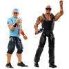 Mattel WWE Main Event Championship Showdown - Set da collezione composto da 2 action figure e accessori, serie #19 The Rock vs John Cena