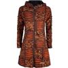 SHAKALOHA LIFE IS FOR LIVING Cappotto lungo da donna con cappuccio, stile hippie, modello Flower Power, fodera in pile, caldo e morbido, giacca Goa, cutwork, felpa con cappuccio, realizzato a mano in Nepal, Shakaloha W Petunia
