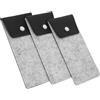 OATIPHO astuccio in feltro bicchieri travel kit box viaggi glasses astuccio per occhiali morbido astuccio morbido per occhiali da sole Lega di alluminio Chocolate