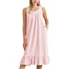 Nanxson Camicia da Notte da Donna Camicia da Notte con Forti Spalline Camicia Senza Maniche Vintage Pigiama Lovable Vittoriano Sleepwear per Casa e Casuale