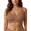SHEKINI Reggiseno Donna Senza Ferretto Push Up Imbottito Bralette Senza Cuciture Comodo T-Shirt Invisibile Classico Bustier Supporto Forte per Seni Normali e Grandi M-5XL