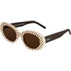 Fisura - Occhiali da sole donna originali Like casa. Occhiali polarizzati | Occhiali per donna beige e marrone. Include panno in microfibra, custodia e scatola metallica. Regalo originale.