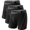 Separatec Mutande Boxer Uomo Doppia Tasca Indipendente Elastico Boxers Lunghi bambù Traspirante Morbido 35mm Cintura Senza Cuciture Intimo Pantaloncini Multipack