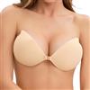 ZipYeeou Reggiseno appiccicoso per le donne reggiseni senza spalline Backless Stick on Bra Push up Supporto invisibile Reggiseno adesivo da donna in silicone push up appiccicoso perfetto per abiti
