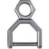 MecArmy CH2 - Portachiavi in titanio a forma di D, resistente, con anello a D, con gancio a vite, per chiavi dell'auto (S/M/L) (iron, L)