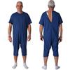 FERRUCCI COMFORT Pigiama per Anziani Sanitario con 3 Zip (Chiusura su Dorso e Interno Gamba), Alzheimer e Demenza, Corto